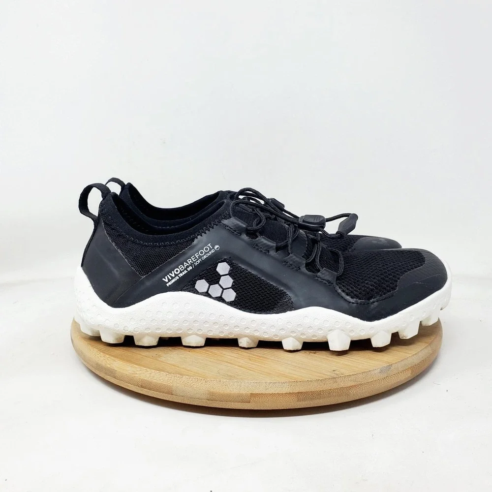 Vivobarefoot Primus Trail SG Shoes Womens 36 Black Soft‎ Ground Barefoot Sneaker